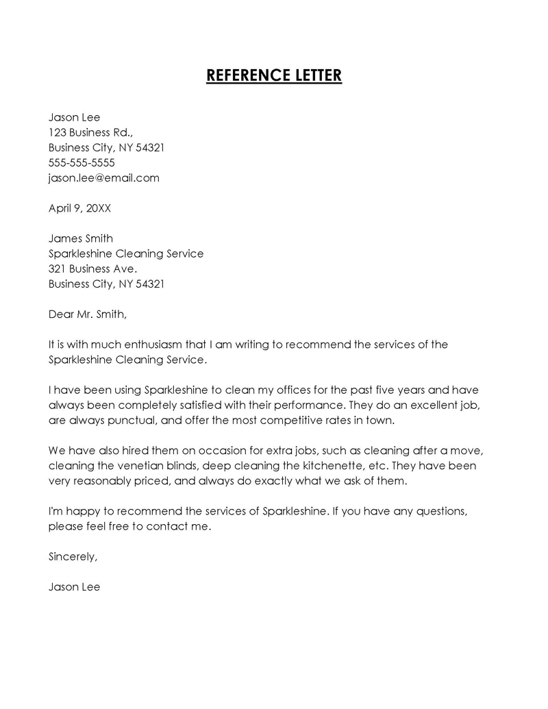 character reference letter