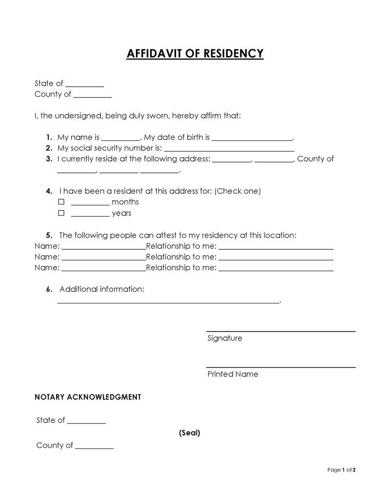 affidavit-of-residency-6-types-free-templates-word-pdf