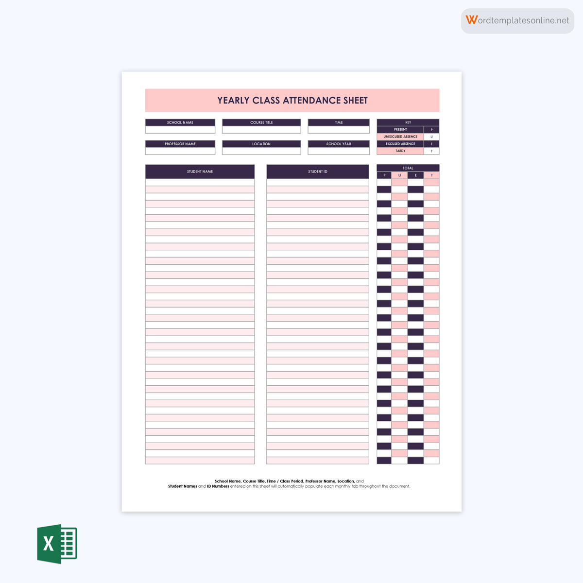 Free Attendance Sheet Templates (For Students & Employees)