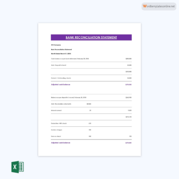 14 Free Bank Reconciliation Templates in Excel
