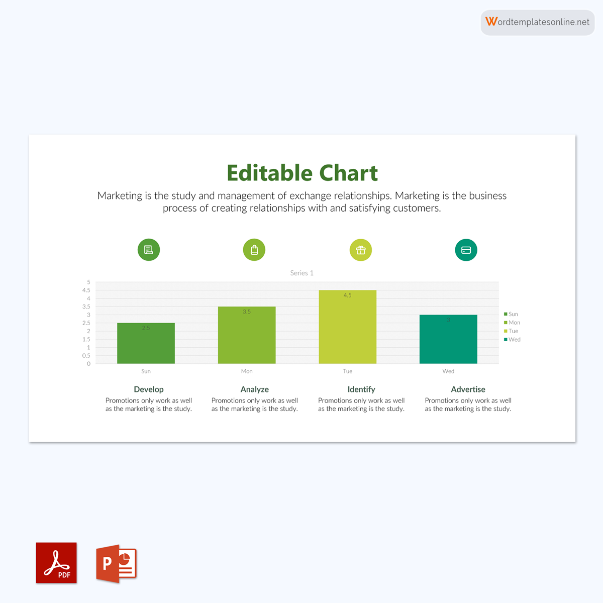 Editable Bar Chart Template - Customizable Design