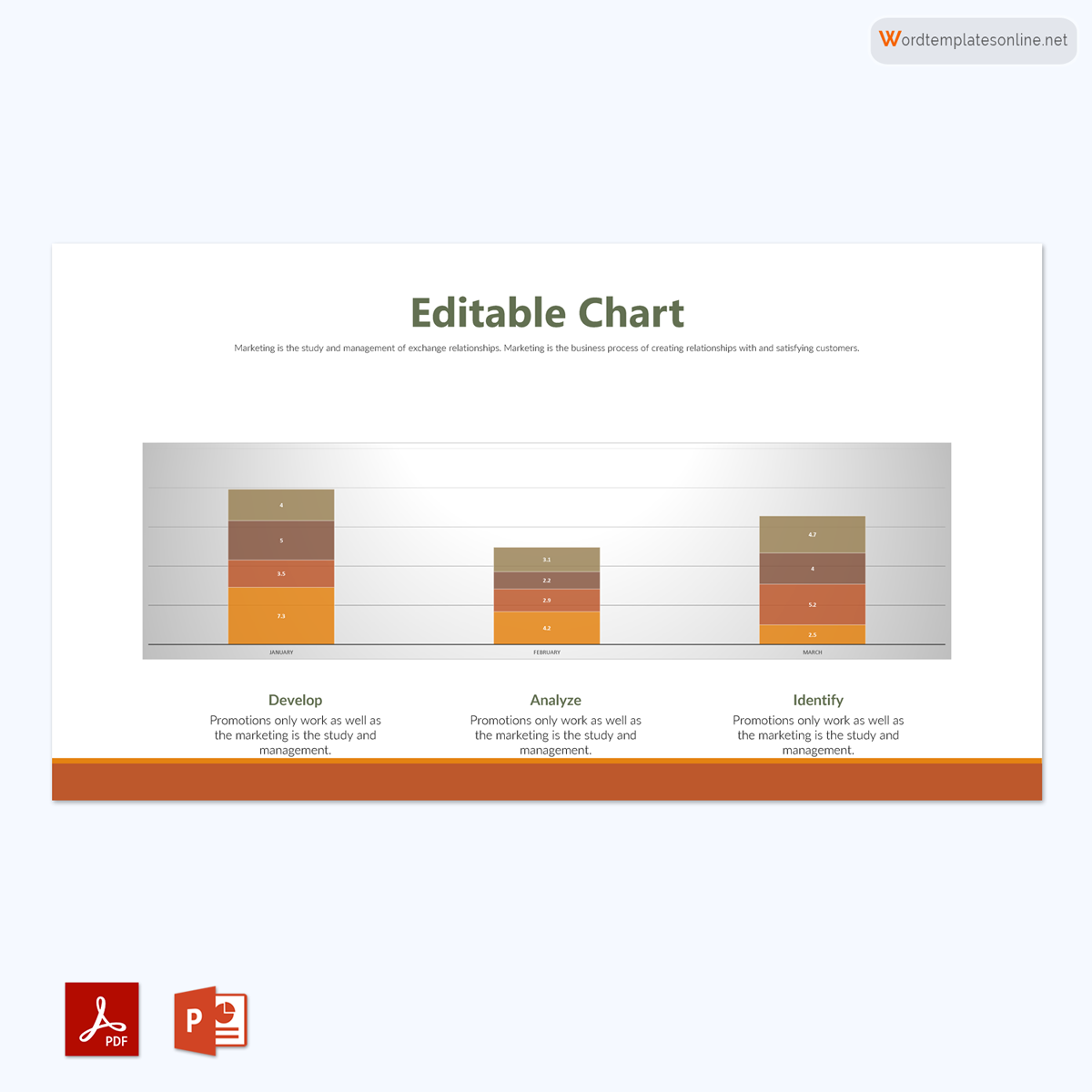 Editable Bar Chart Template - Interactive Design
