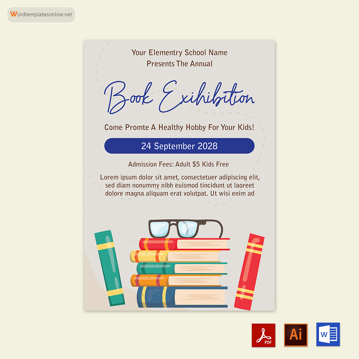 Book Club Flyer Templates - Free Word, PSD, AI Design