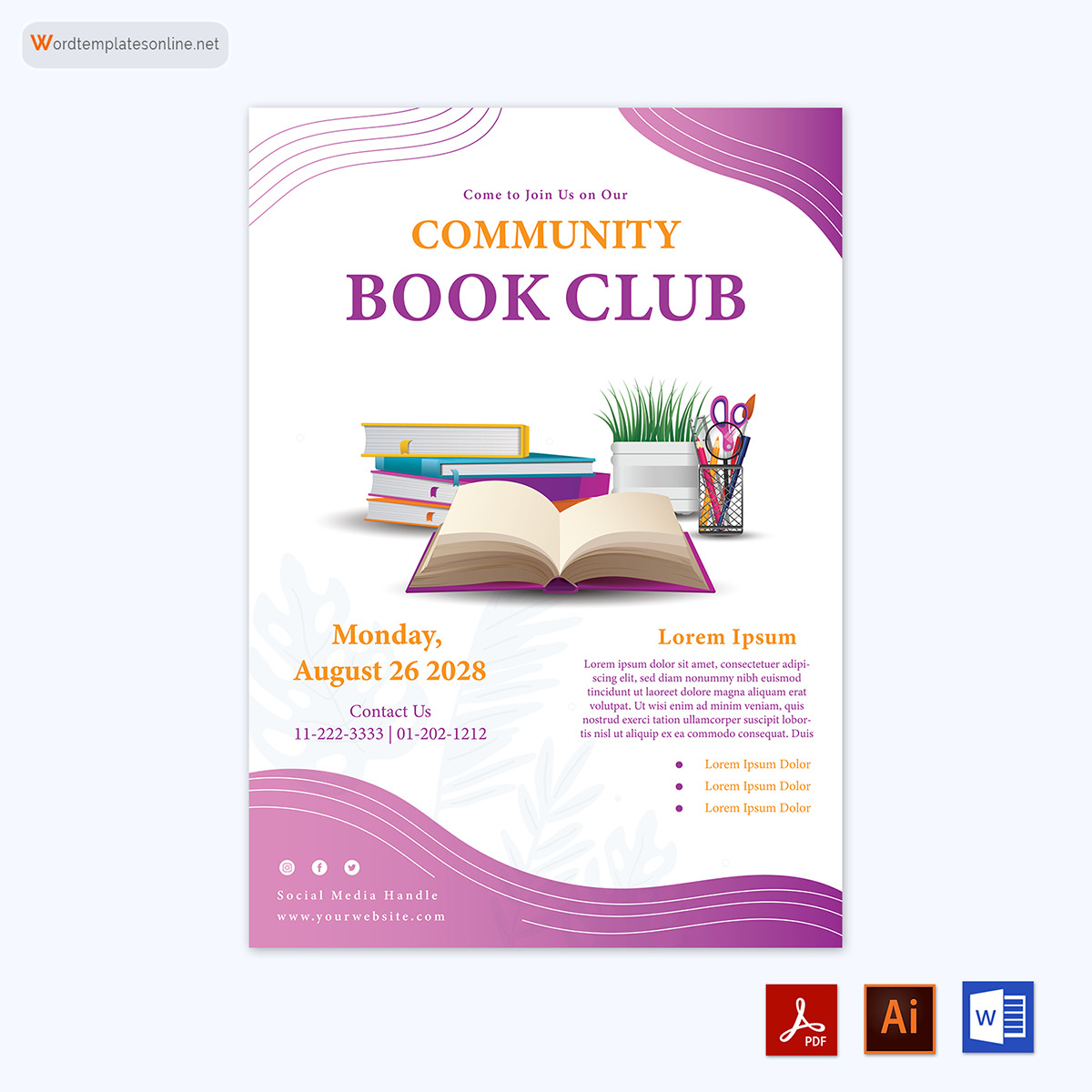 book club template google slides 16