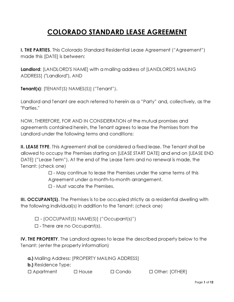  colorado lease agreement pdf free