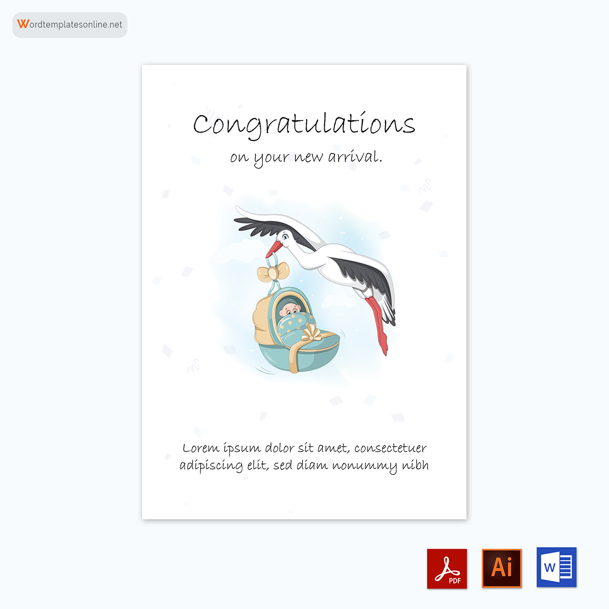 "Creative congratulations card design sample"
