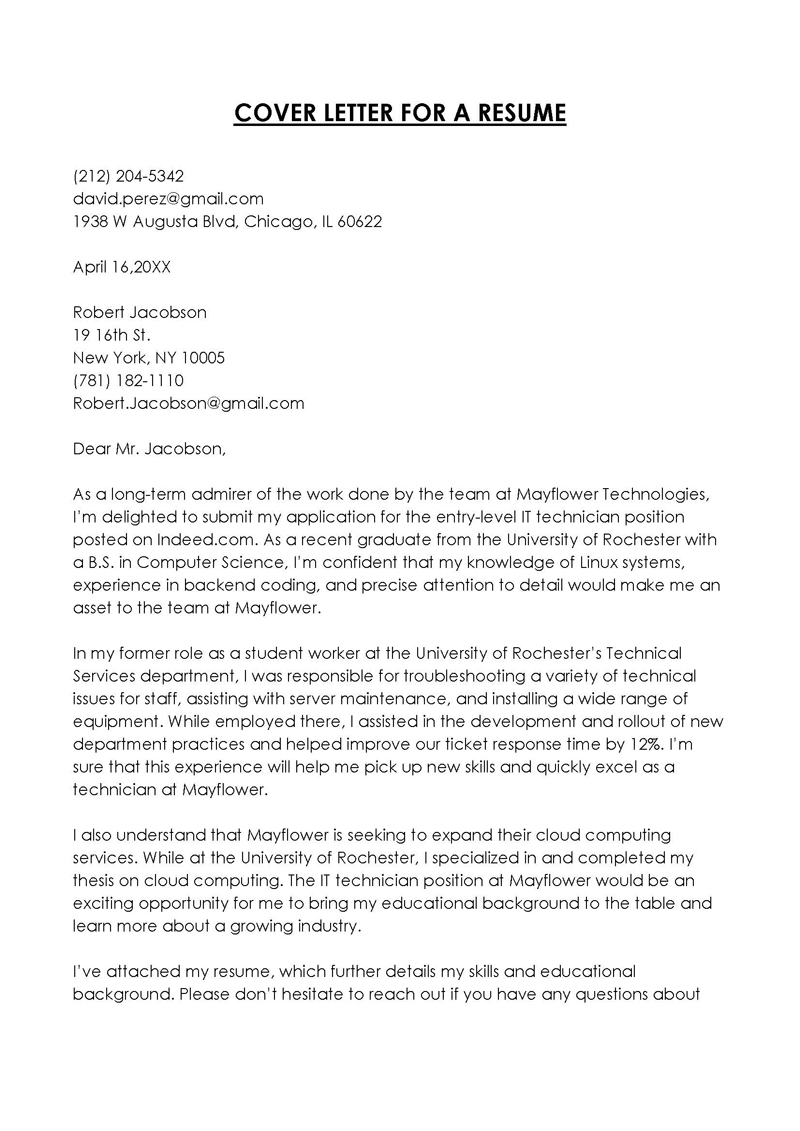  free cover letter