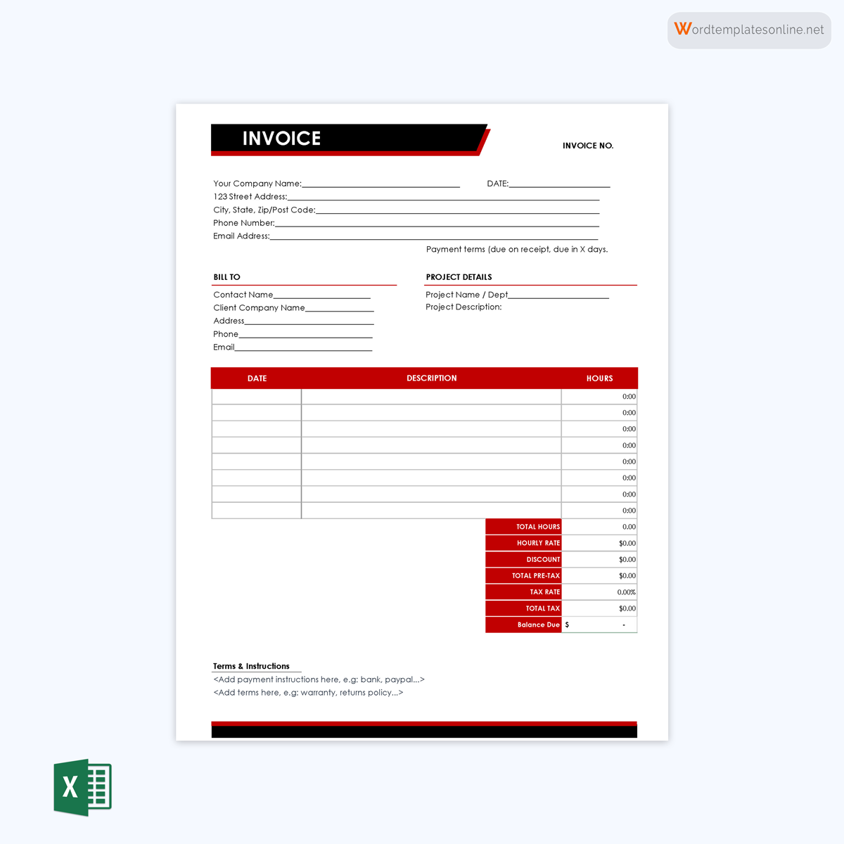 freelancer invoice template pdf