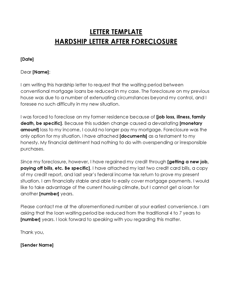  hardship letter due to covid