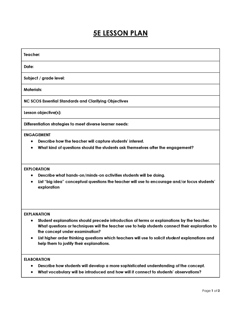 preschool lesson plans pdf