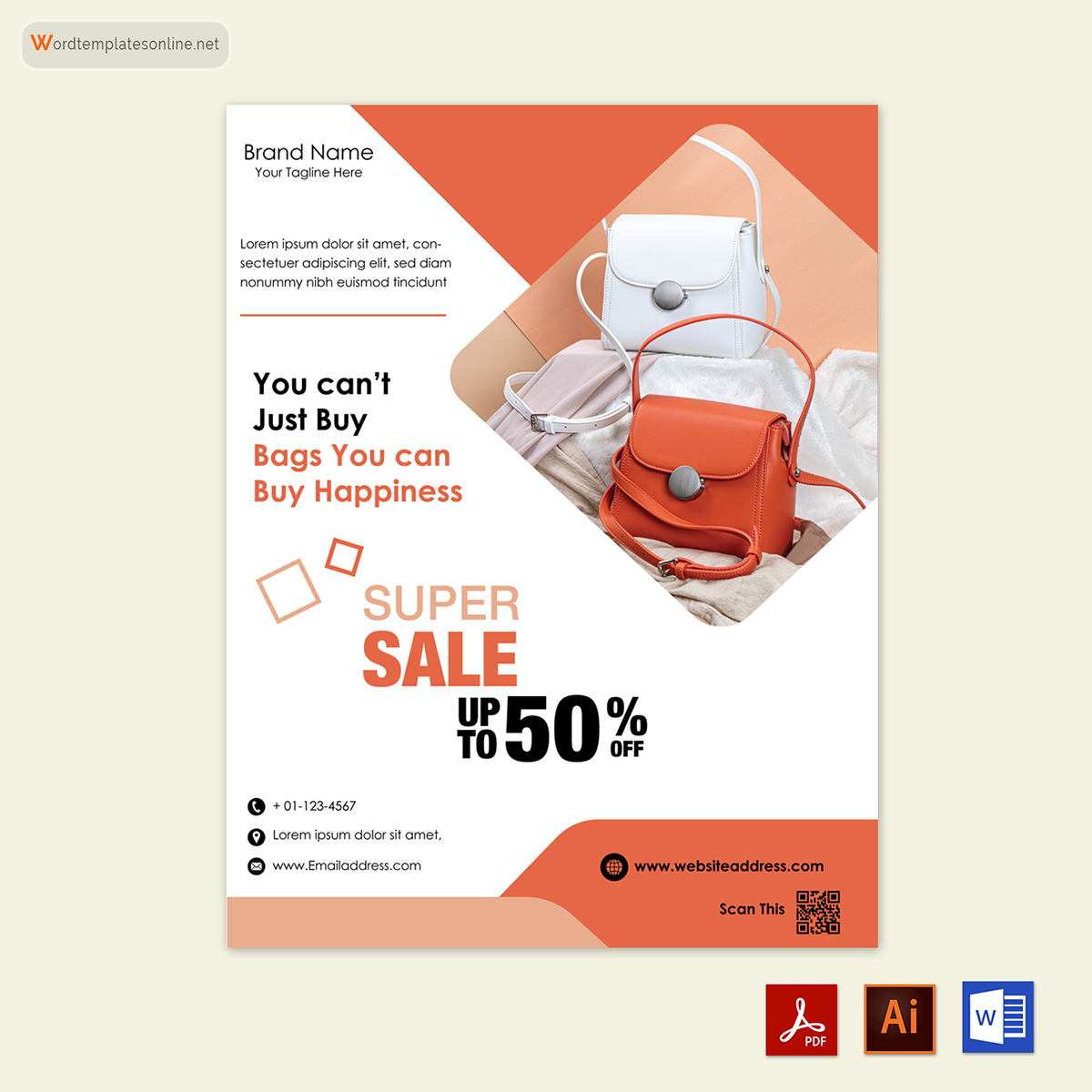 sales flyer template word free 01