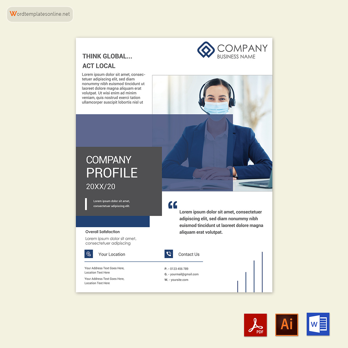 Editable Company Profile Template - Free Sample in Word, PDF, Adobe Illustrator 05