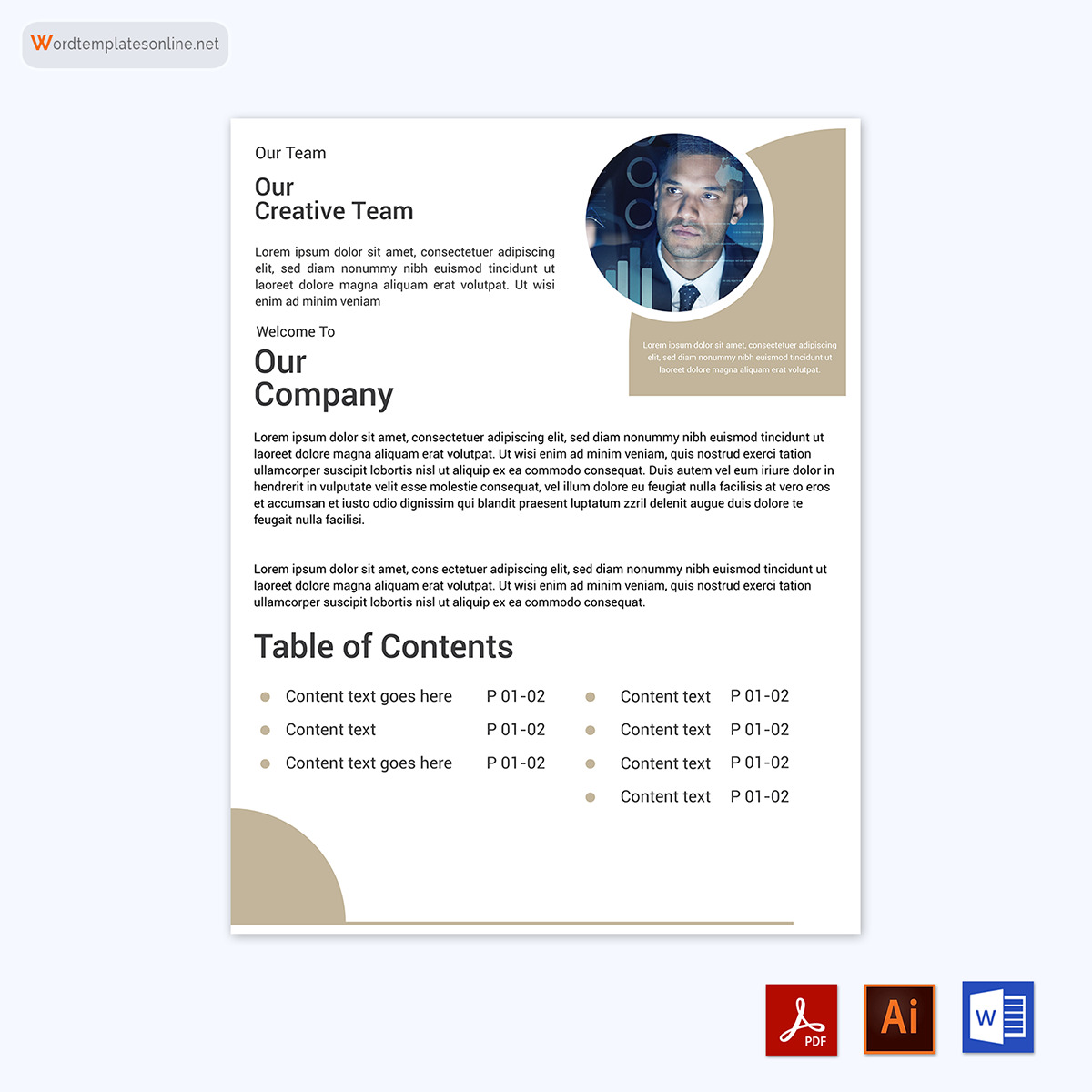 Editable Company Profile Template - Free Sample in Word, PDF, Adobe Illustrator 07