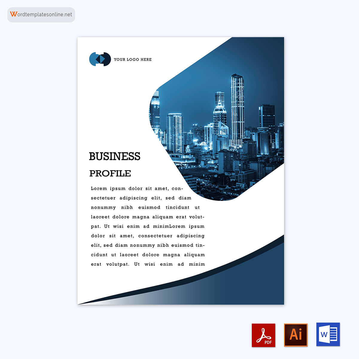 Editable Company Profile Template - Free Sample in Word, PDF, Adobe Illustrator 14