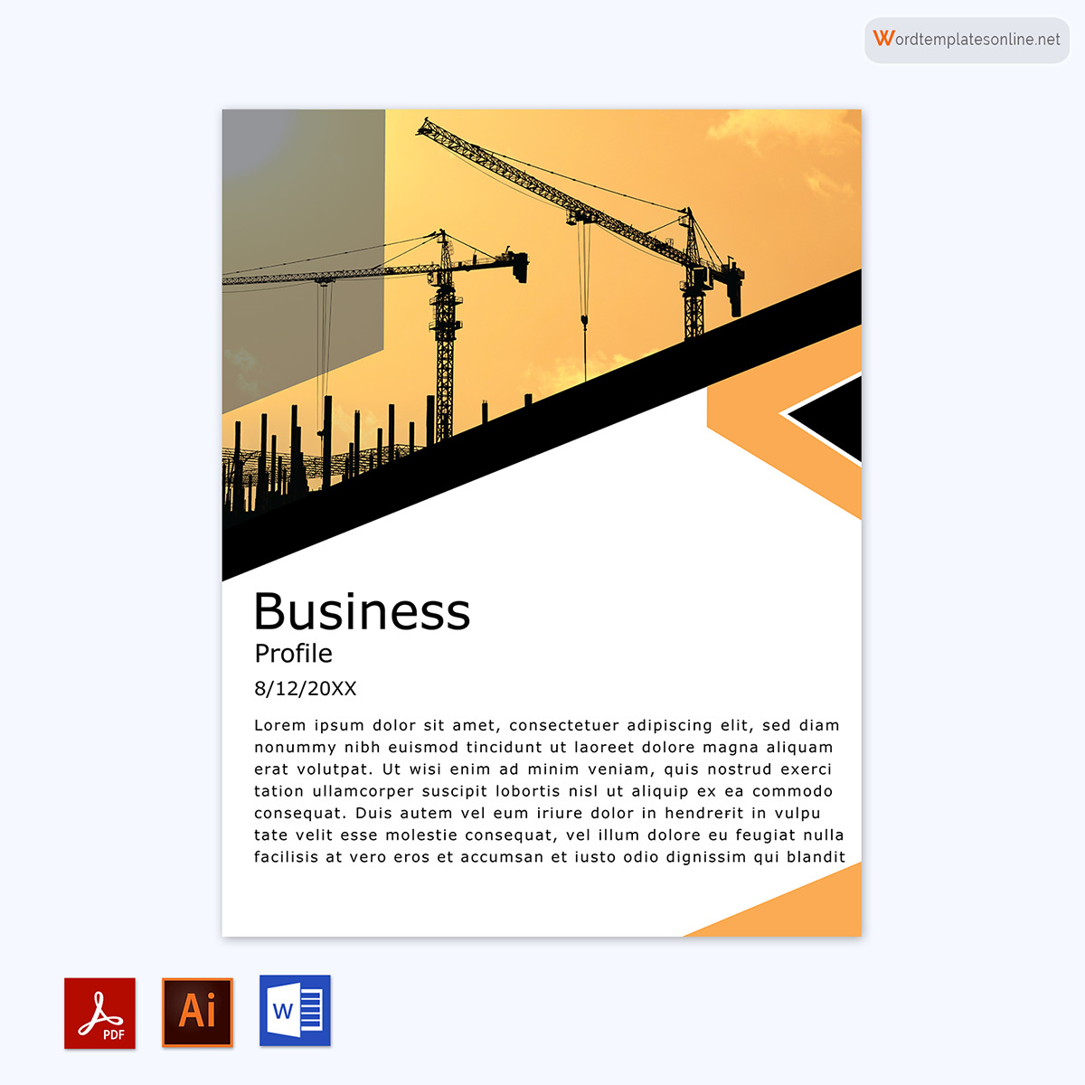 Free Company Profile Template - Download in Word, PDF, Adobe Illustrator 02