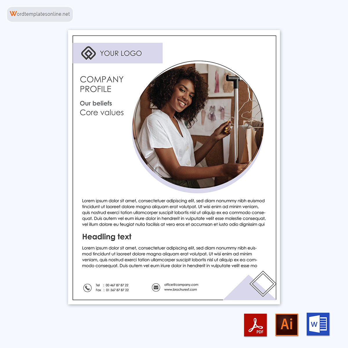 Free Company Profile Template - Download in Word, PDF, Adobe Illustrator 10