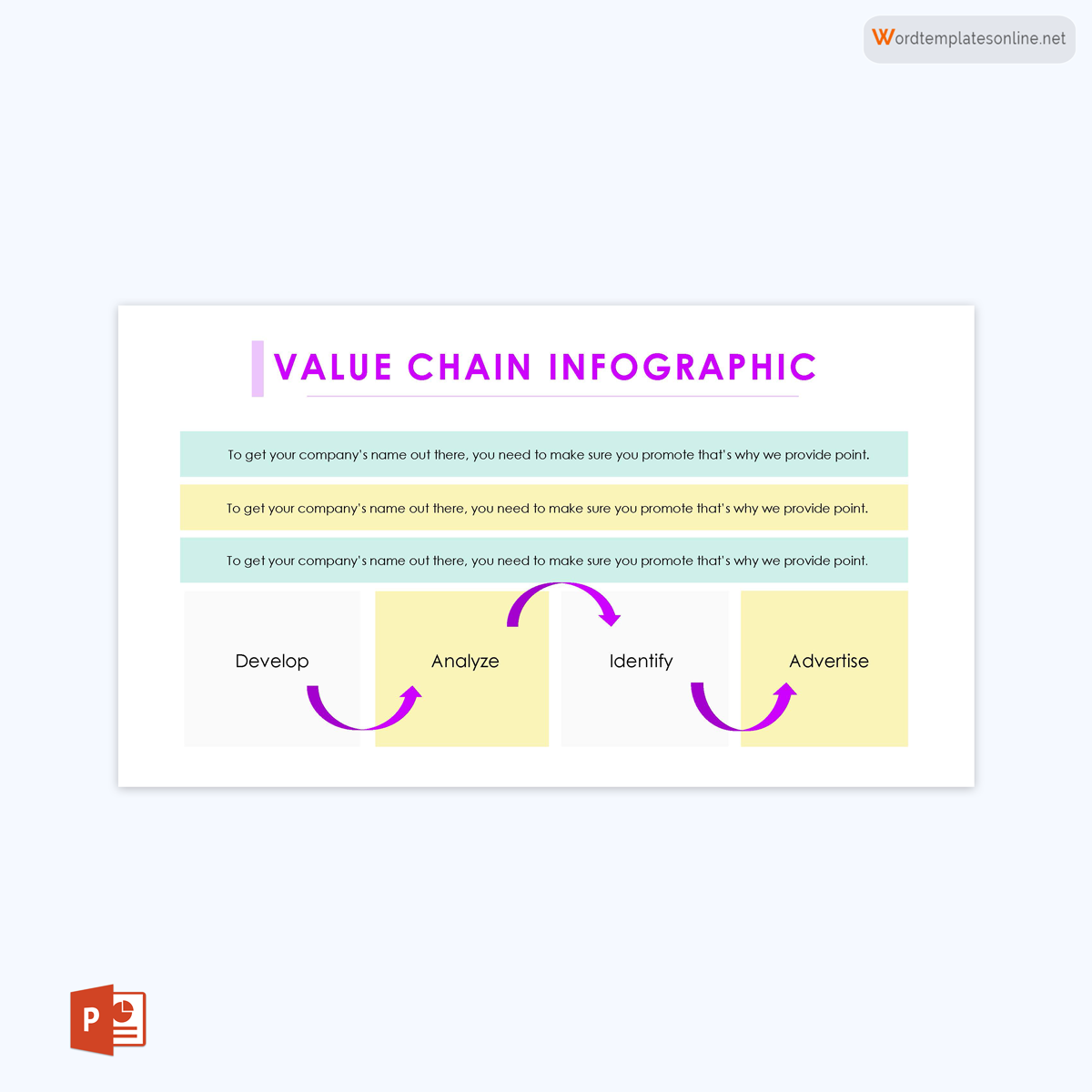 value chain template canva