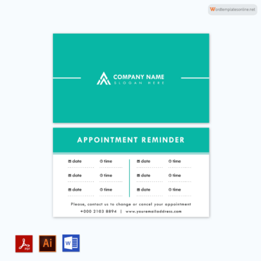 Free Appointment Card Templates (Word | PSD | AI)