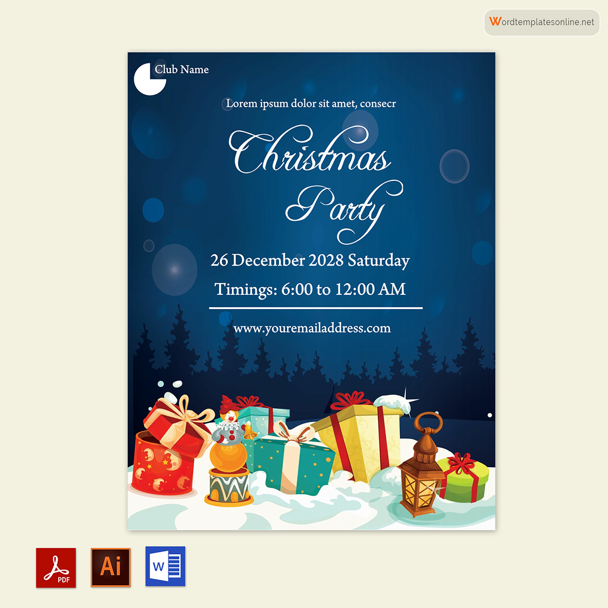  christmas in july flyer template free 13