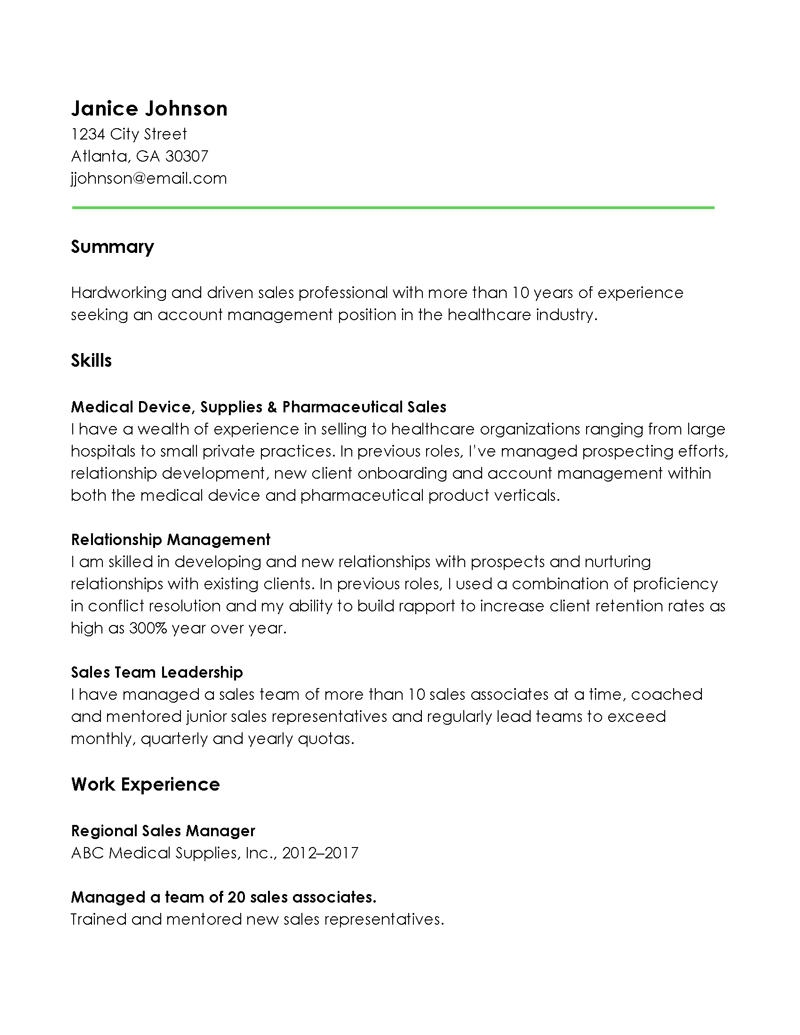  functional resume template word