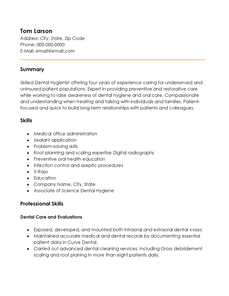  functional resume examples 2022