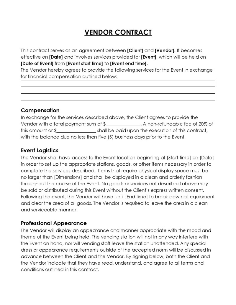 service agreement sample pdf