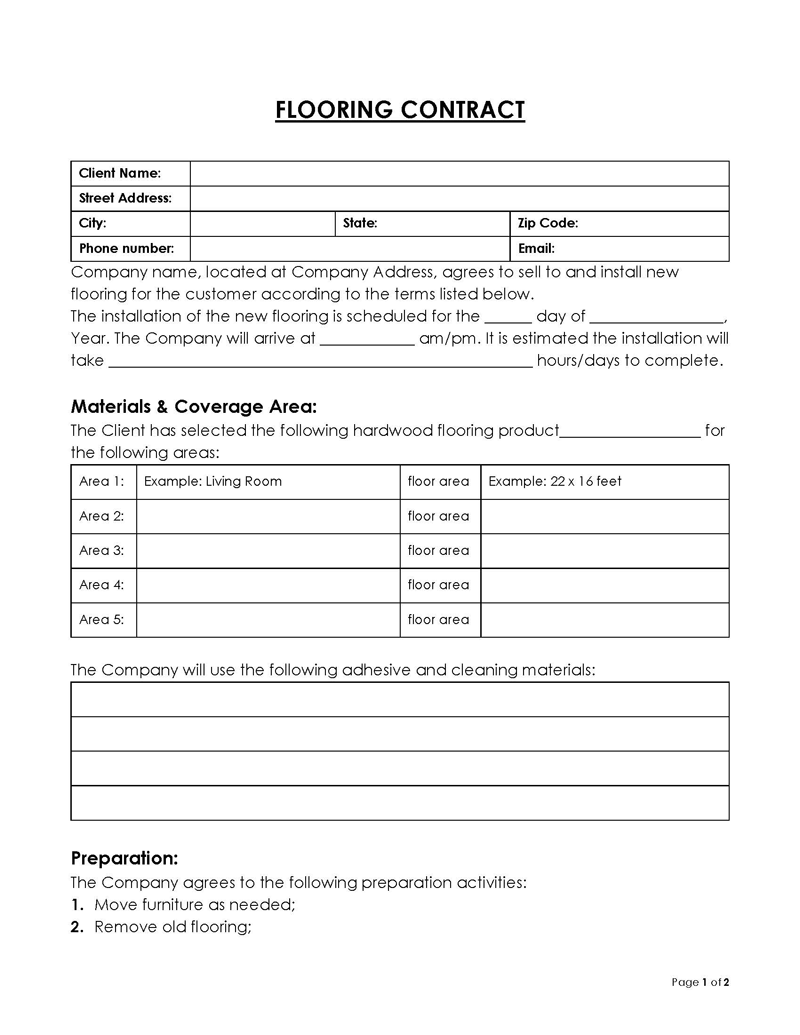 service contract template free