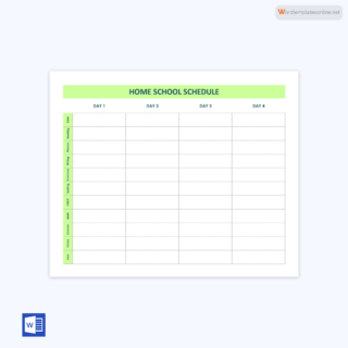 35 Printable Homeschool Schedule Templates [Free]