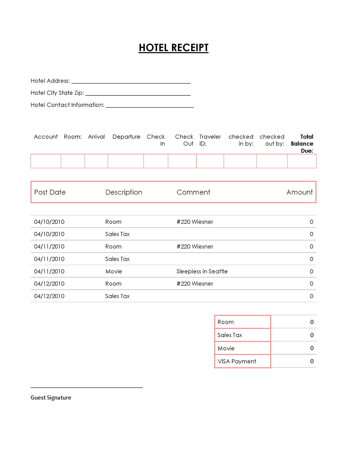 28-free-hotel-receipt-and-invoice-templates-editable