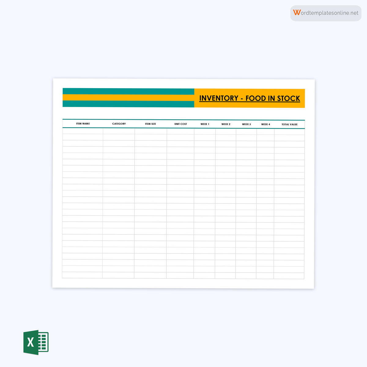 inventory excel template free