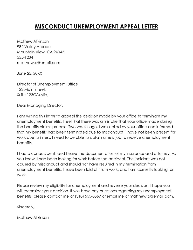 Unemployment Appeal Letter Samples How To Write unemployment-appeal-letter-samples-how-to-write