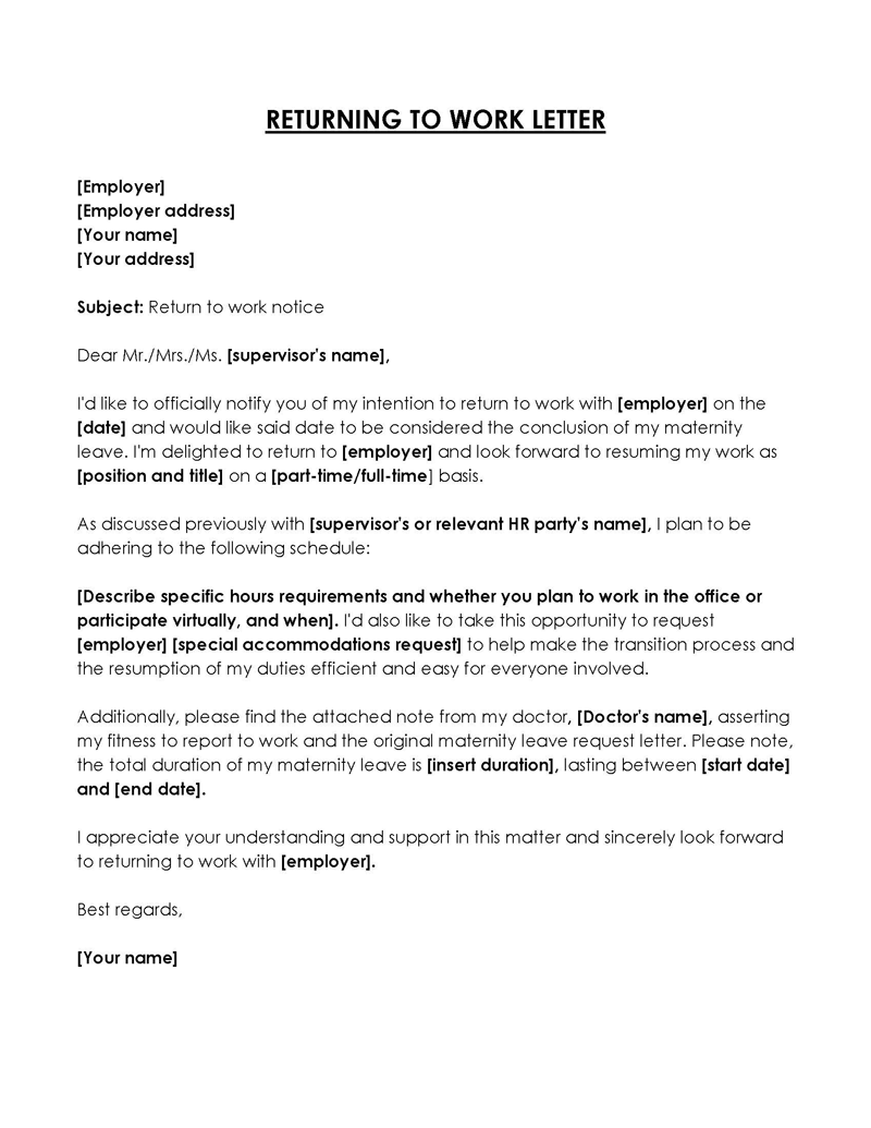 covid return to work letter from doctor
