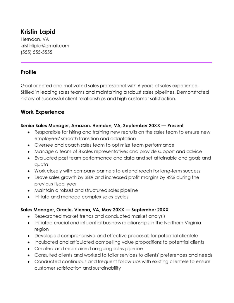 reverse chronological resume format free download