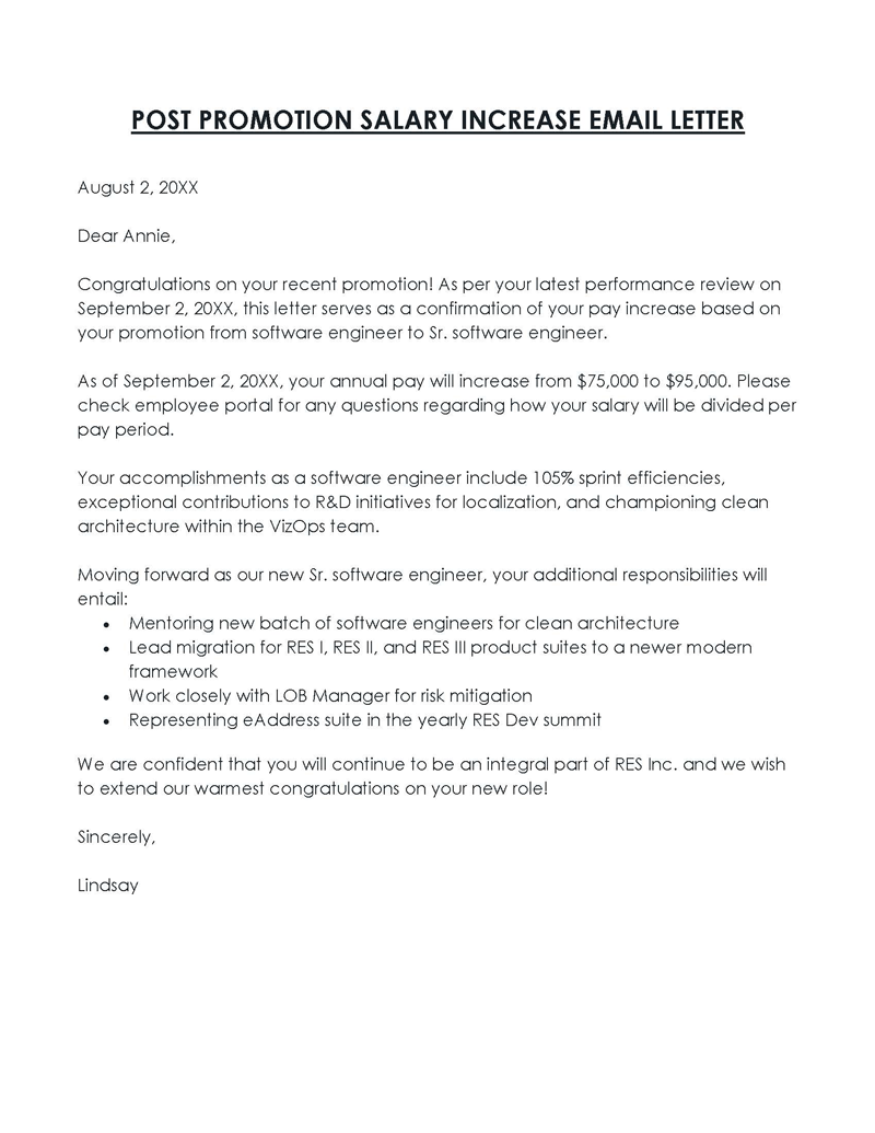 shrm salary increase letter