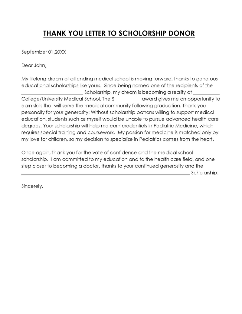 thank you letter for scholarship reddit