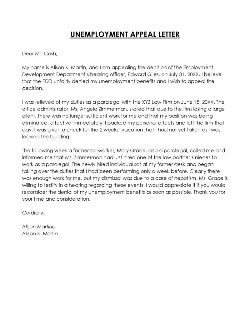 Unemployment Appeal Letter Samples How To Write unemployment-appeal-letter-samples-how-to-write