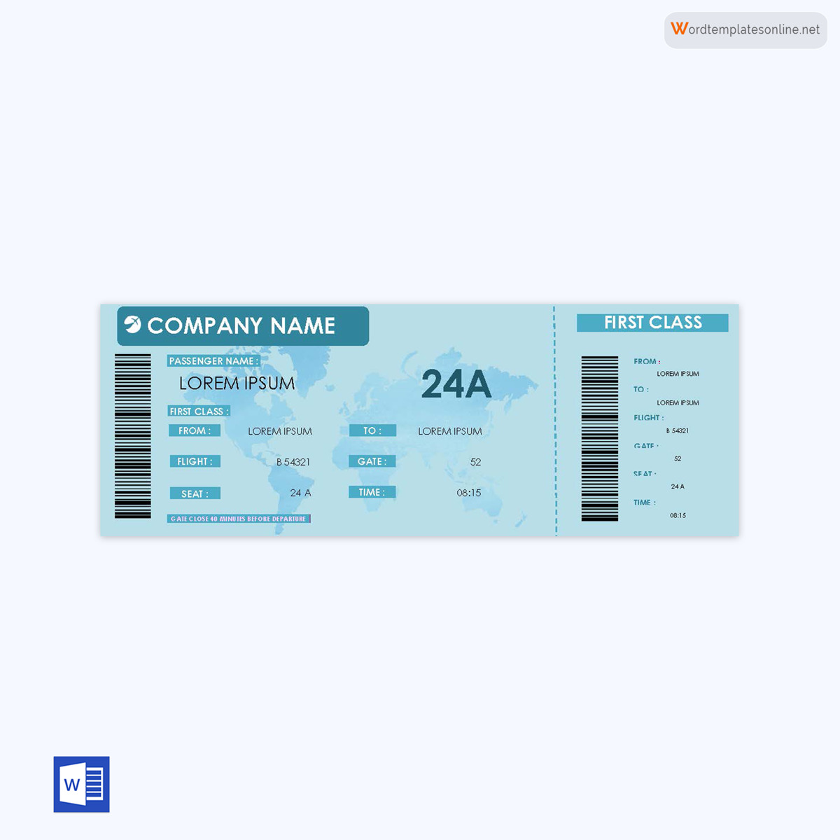 Boarding Pass Template - Free Example for Travelers
