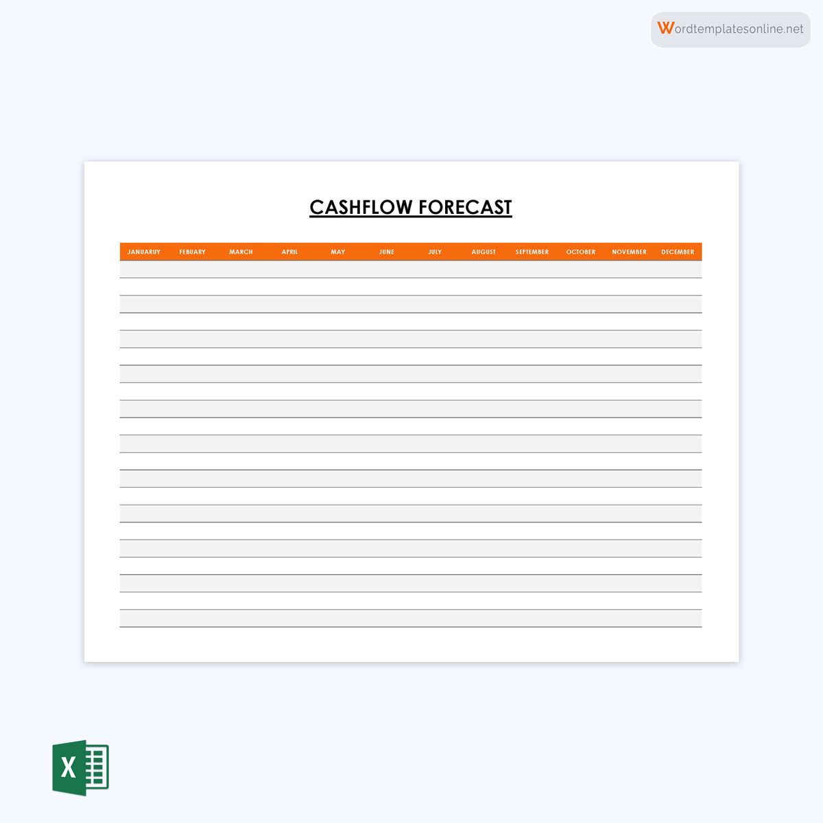 Editable Cash Flow Statement Form Sample