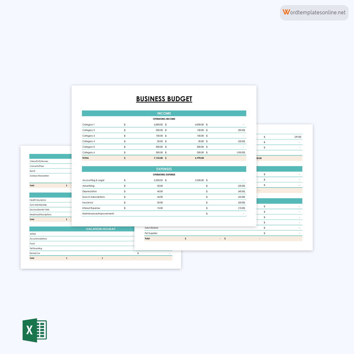  expense report template excel