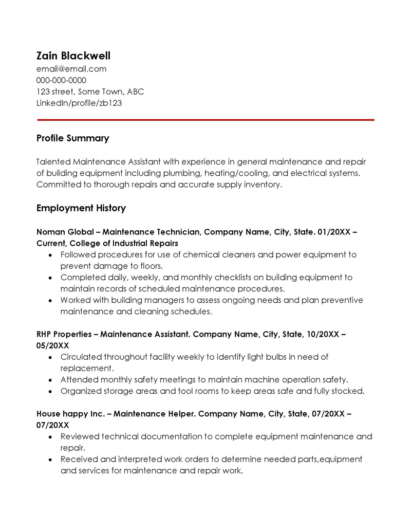 Great Comprehensive Functional Resume Sample 15 for Word Document