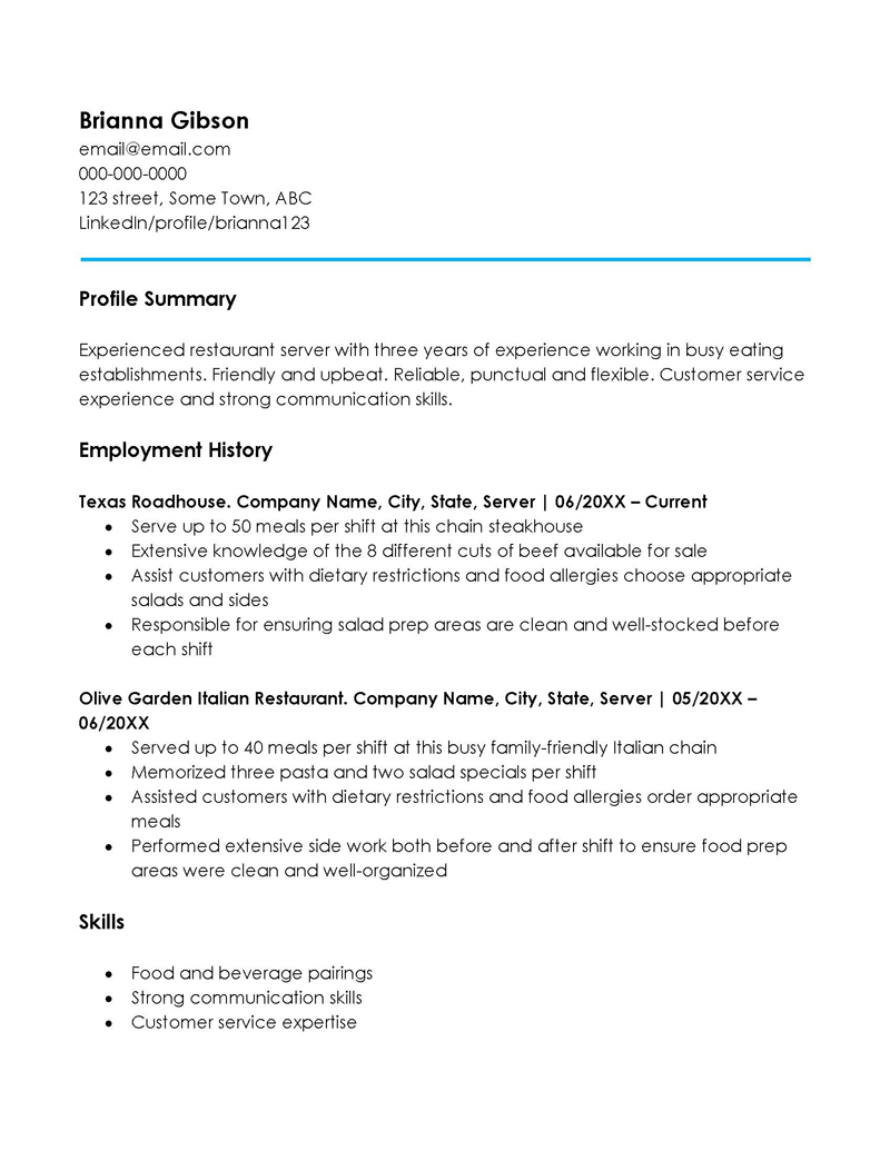 Great Comprehensive Functional Resume Sample 17 for Word Document