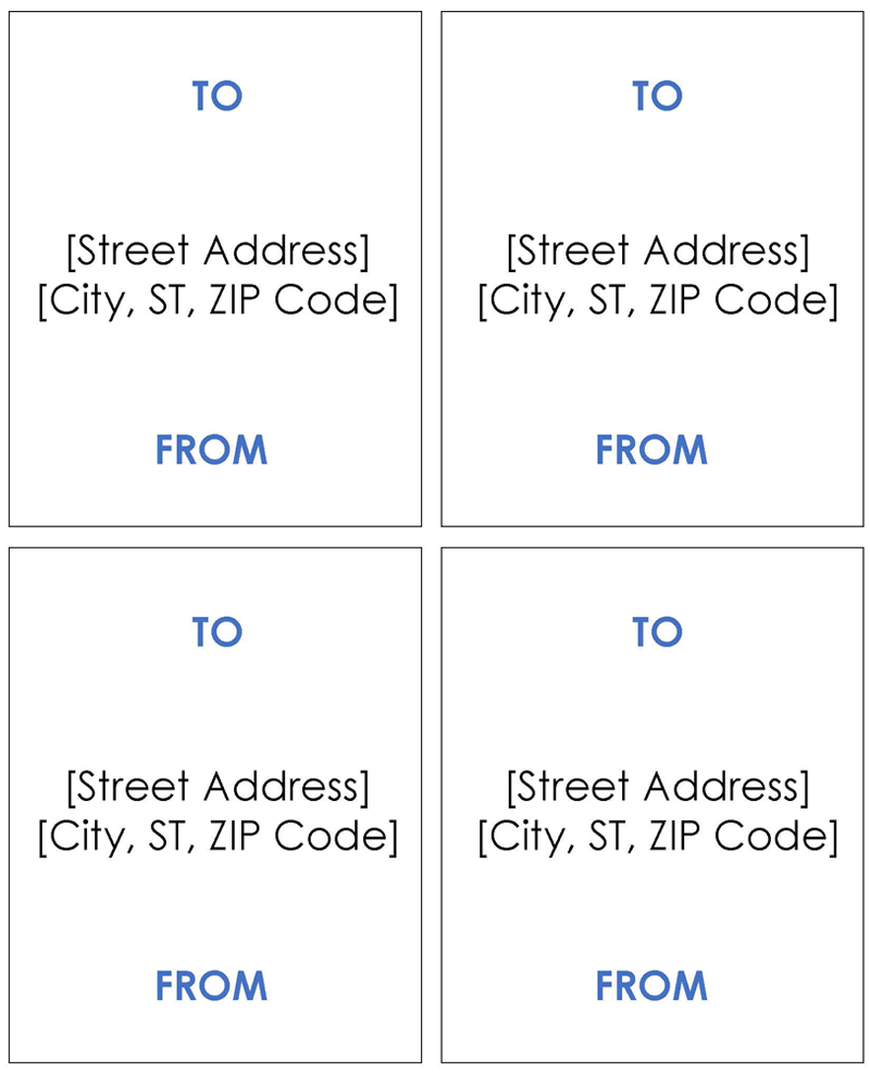 address labels personalized