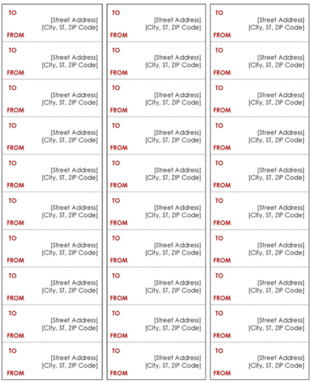 Free Mailing Label Templates (Size Guide) Word PDF