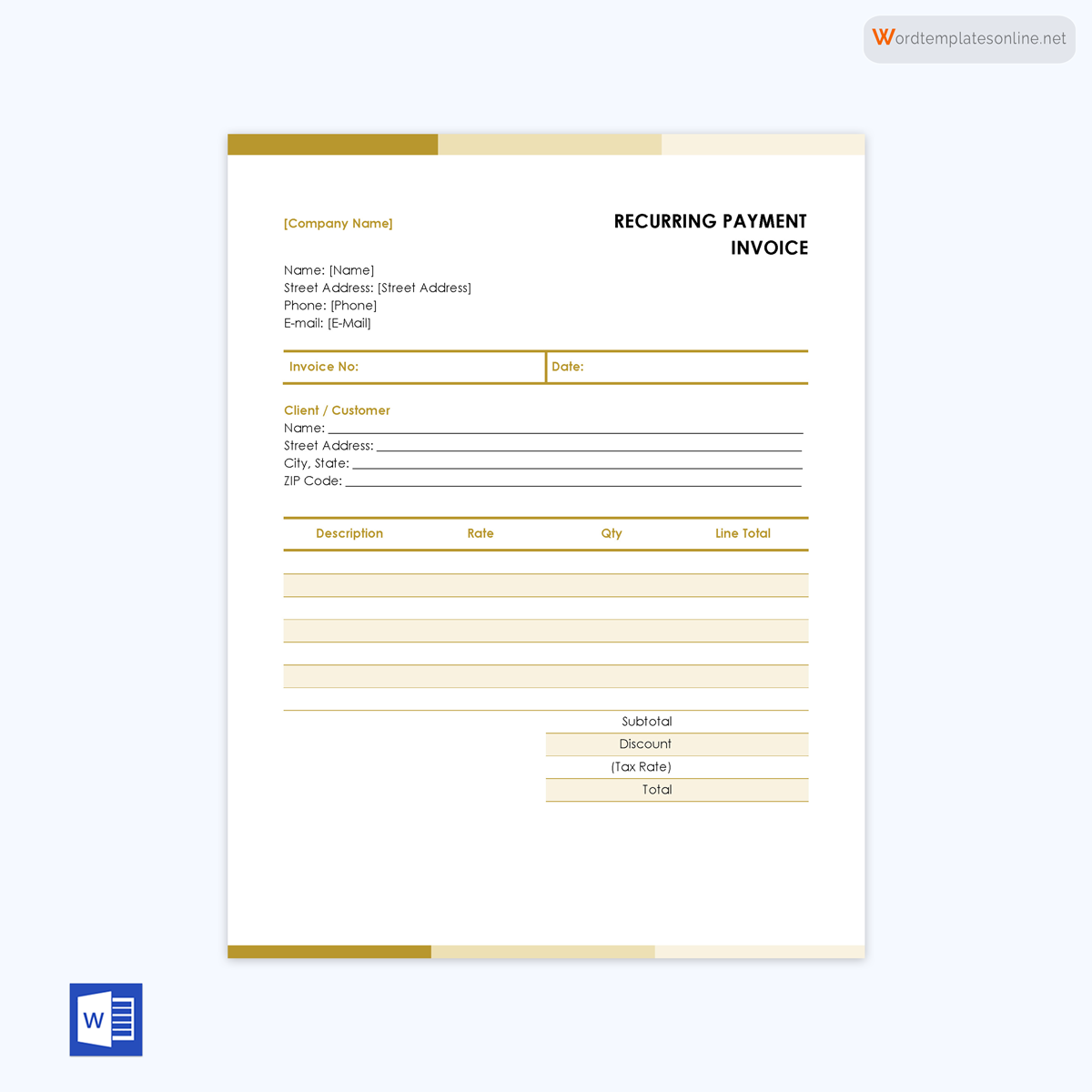 
free invoice template pdf