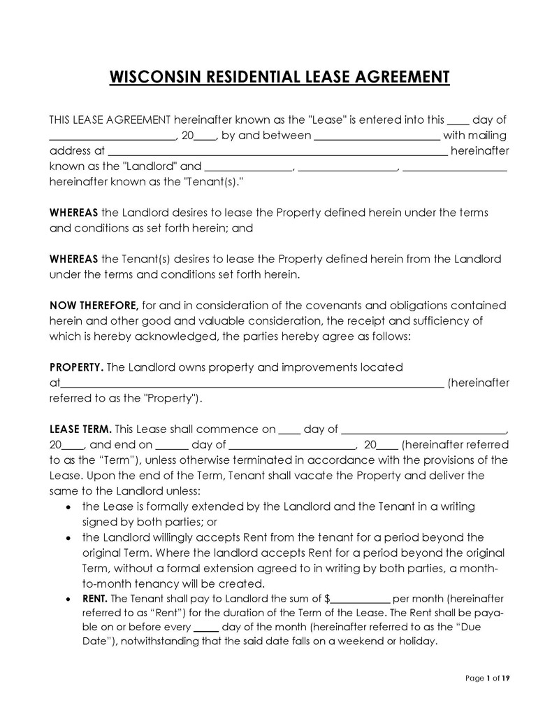 
residential lease agreement pdf