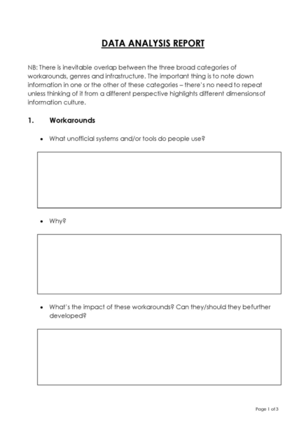 Free Data Analysis Report Templates (Word) - Editable