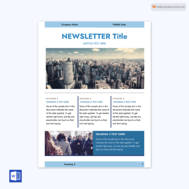 46 FREE Printable Newsletter Templates (for Word PDF)