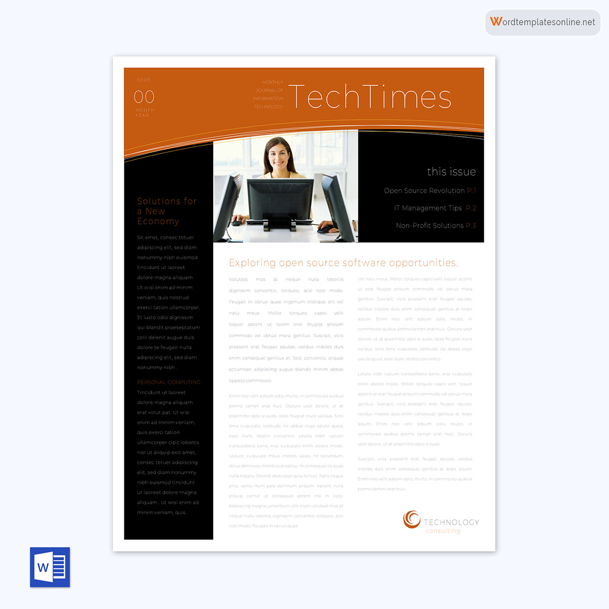 Free Printable Newsletter Template Collection