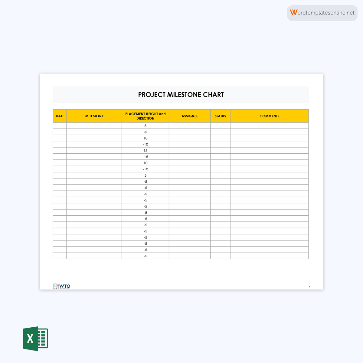 Project roadmap template excel format