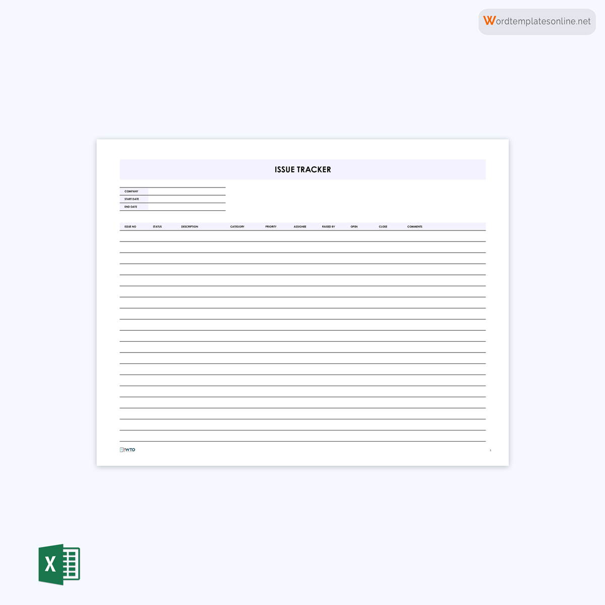 issue tracker template microsoft-10